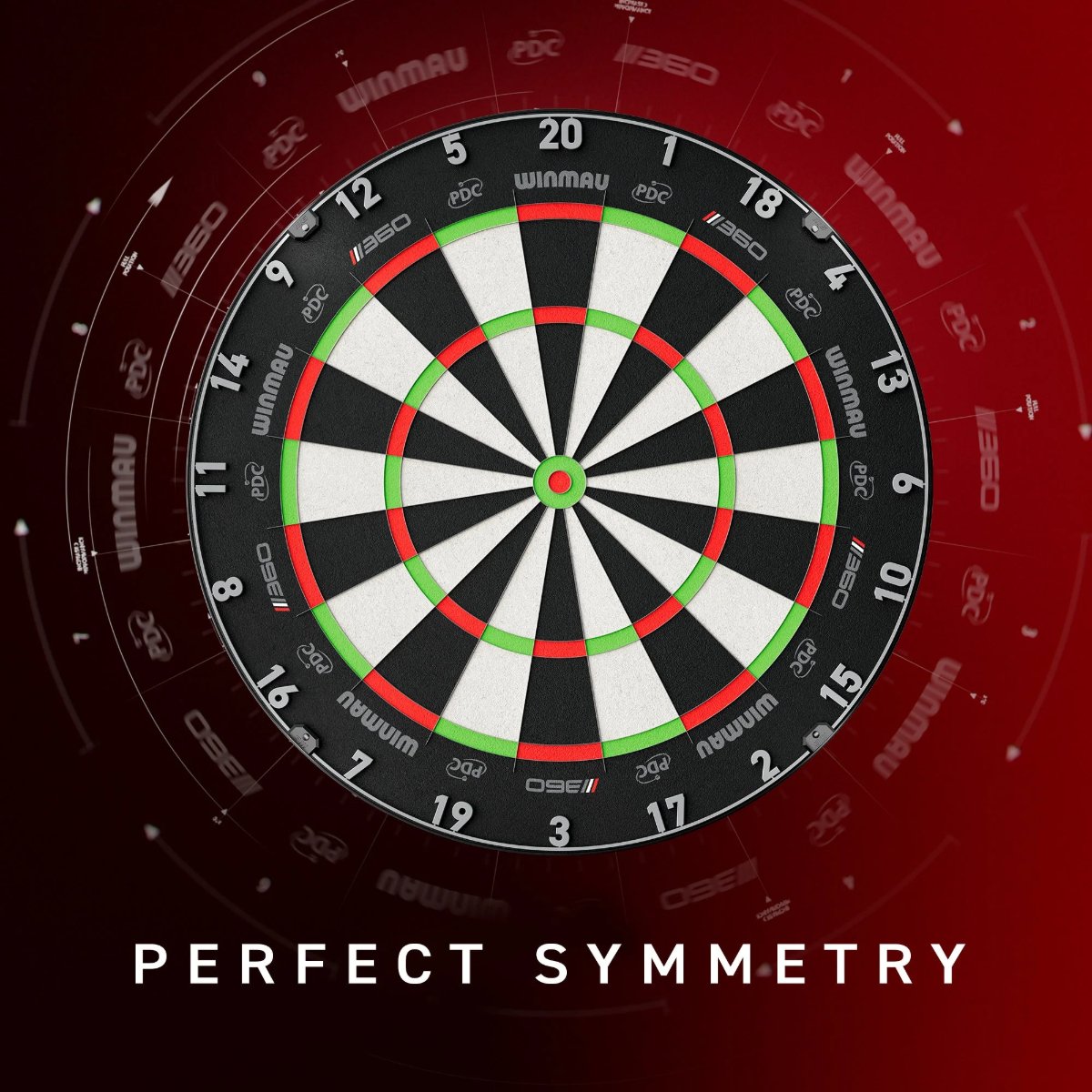 Winmau Blade 360 Triple Core dartboard detail