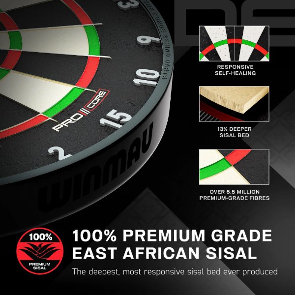 Winmau Blade X dartboard detail