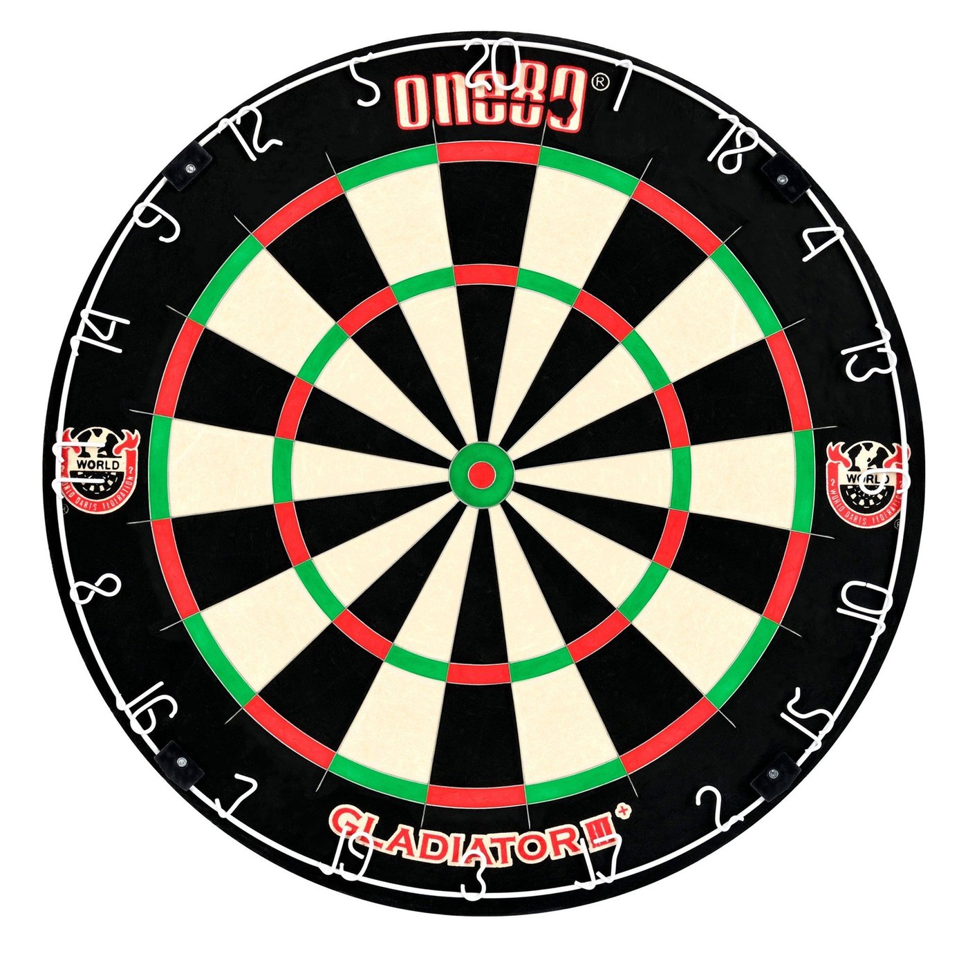 ONE80 Gladiator 3+ dartboard detail