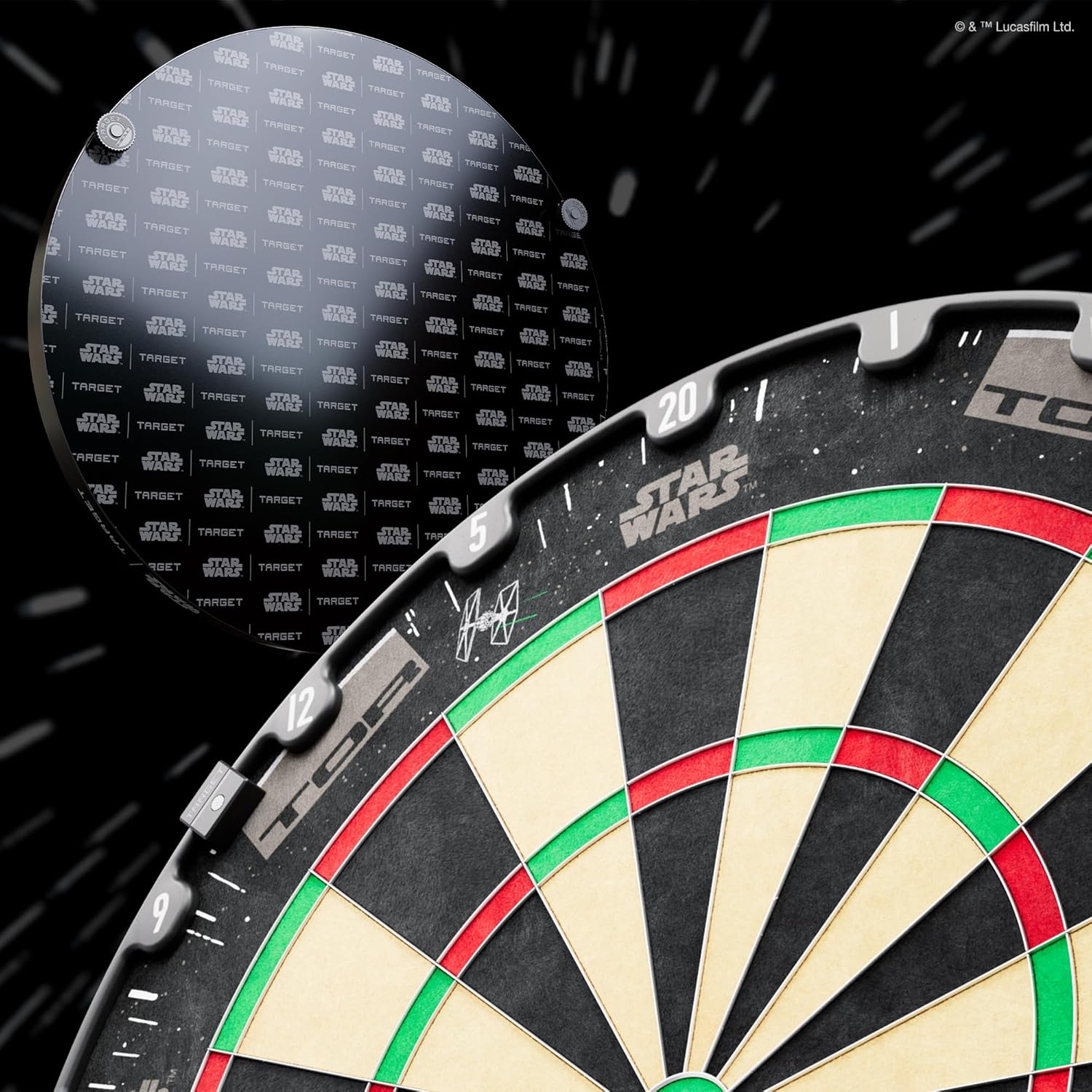 Target TOR Star Wars dartboard surround detail