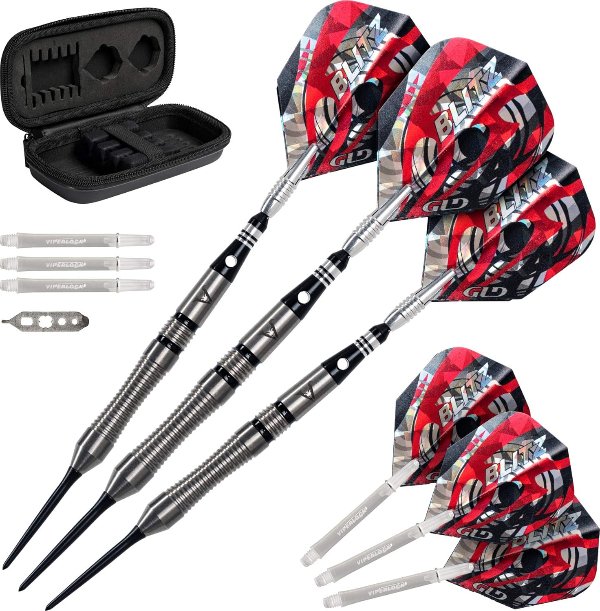 Viper Blitz 95% tungsten darts with case — best complete dart package for beginners 2026