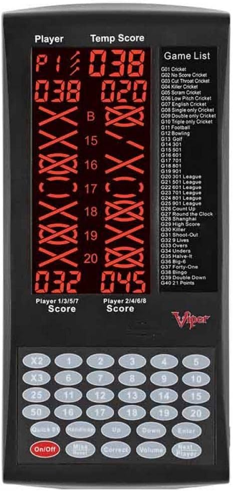 Viper Digital Dart Scorer colours