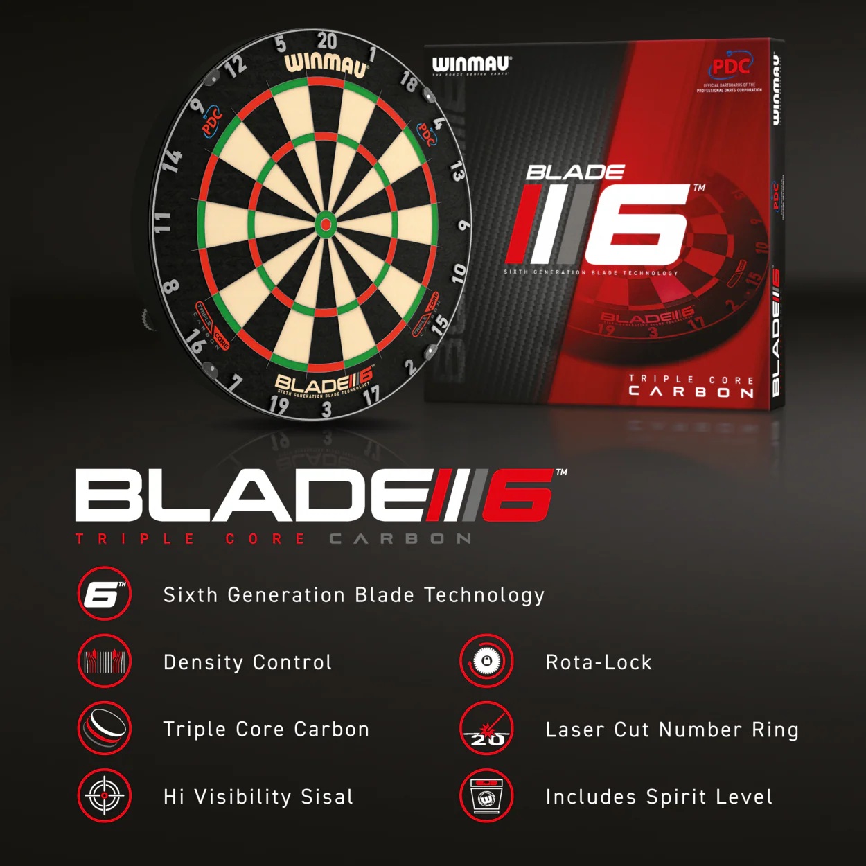Winmau Blade 6 Triple Core dartboard — best professional dart board