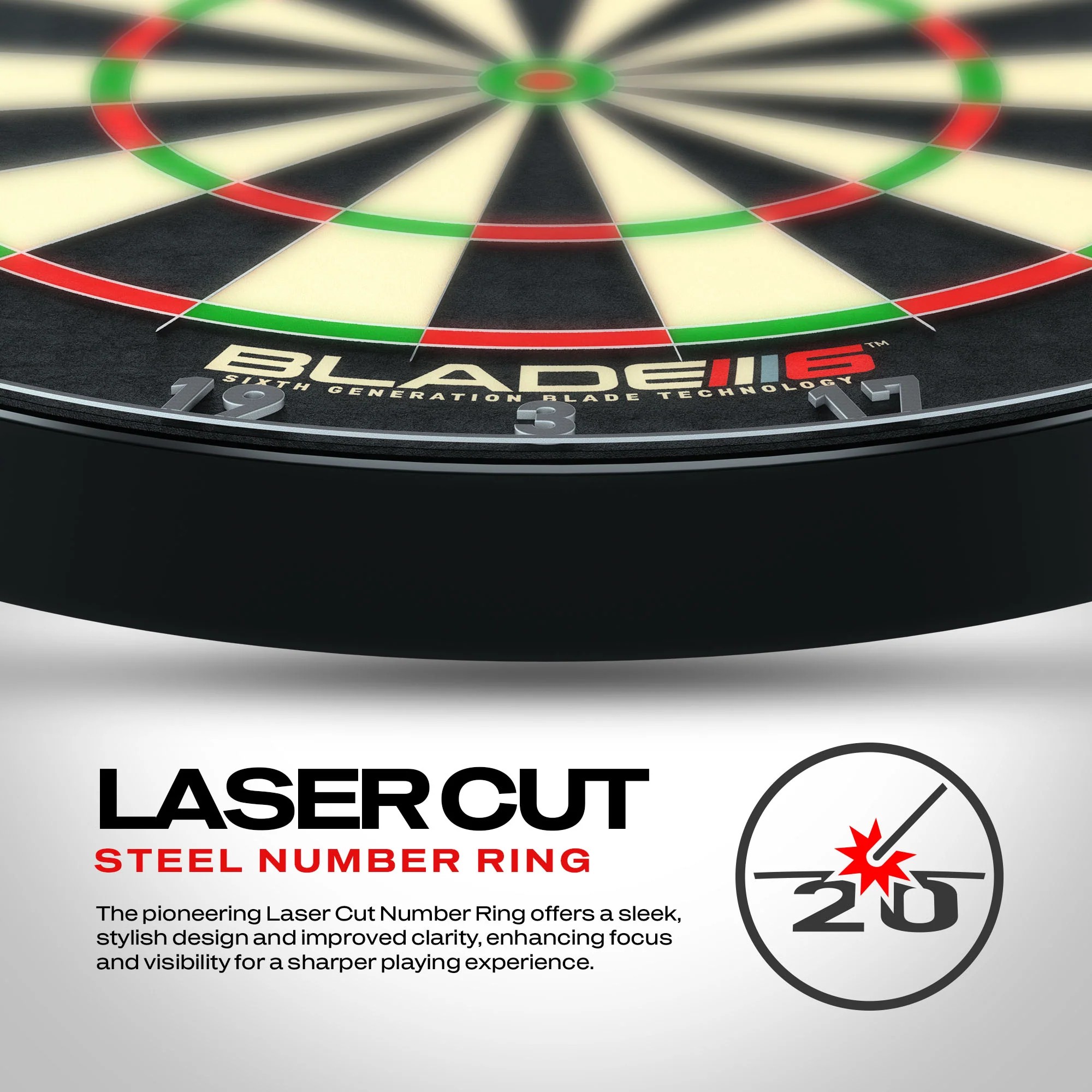 Winmau Blade 6 Triple Core dartboard wiring