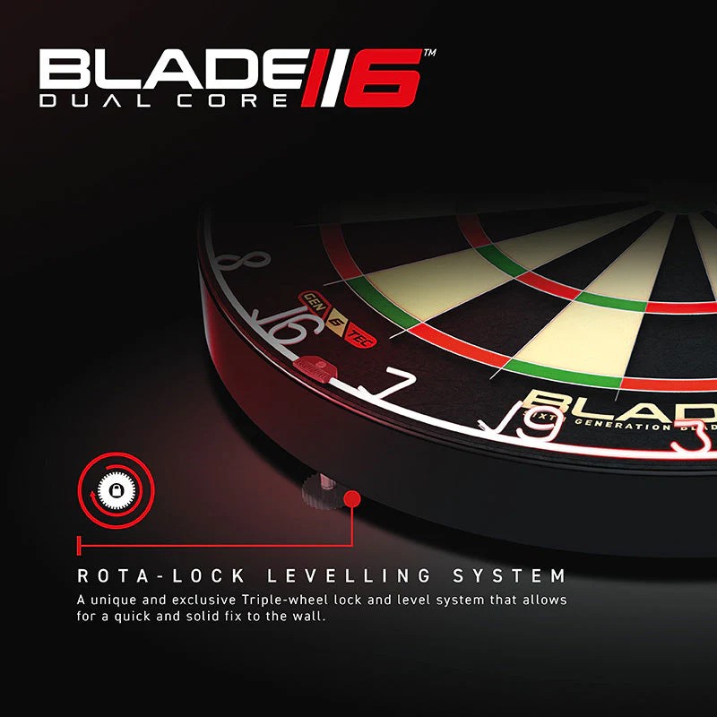 Winmau Blade 6 Dual Core dartboard detail