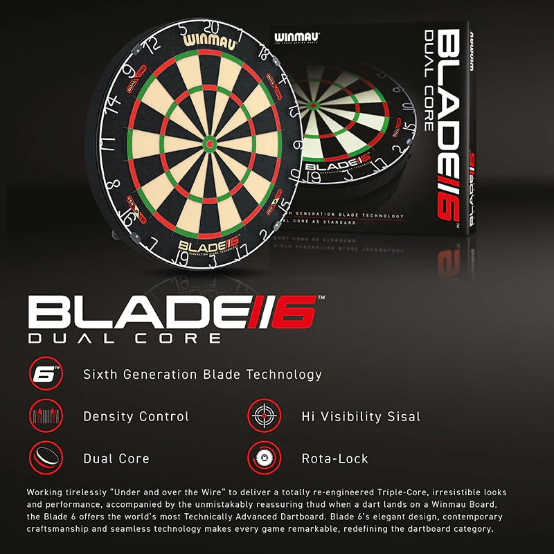 Winmau Blade 6 Dual Core dartboard wiring