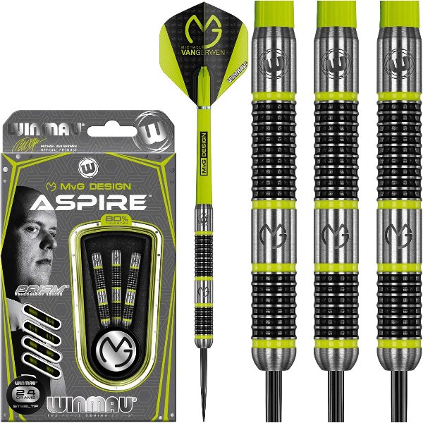 Winmau Michael van Gerwen MvG Aspire darts — best grip darts for beginners 2026