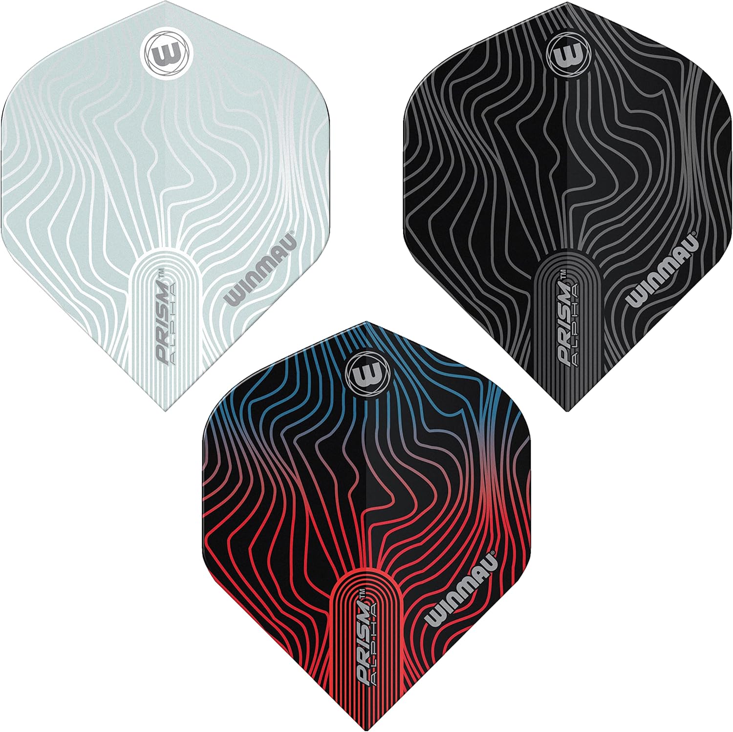 Winmau Prism Alpha Solar Design flights design