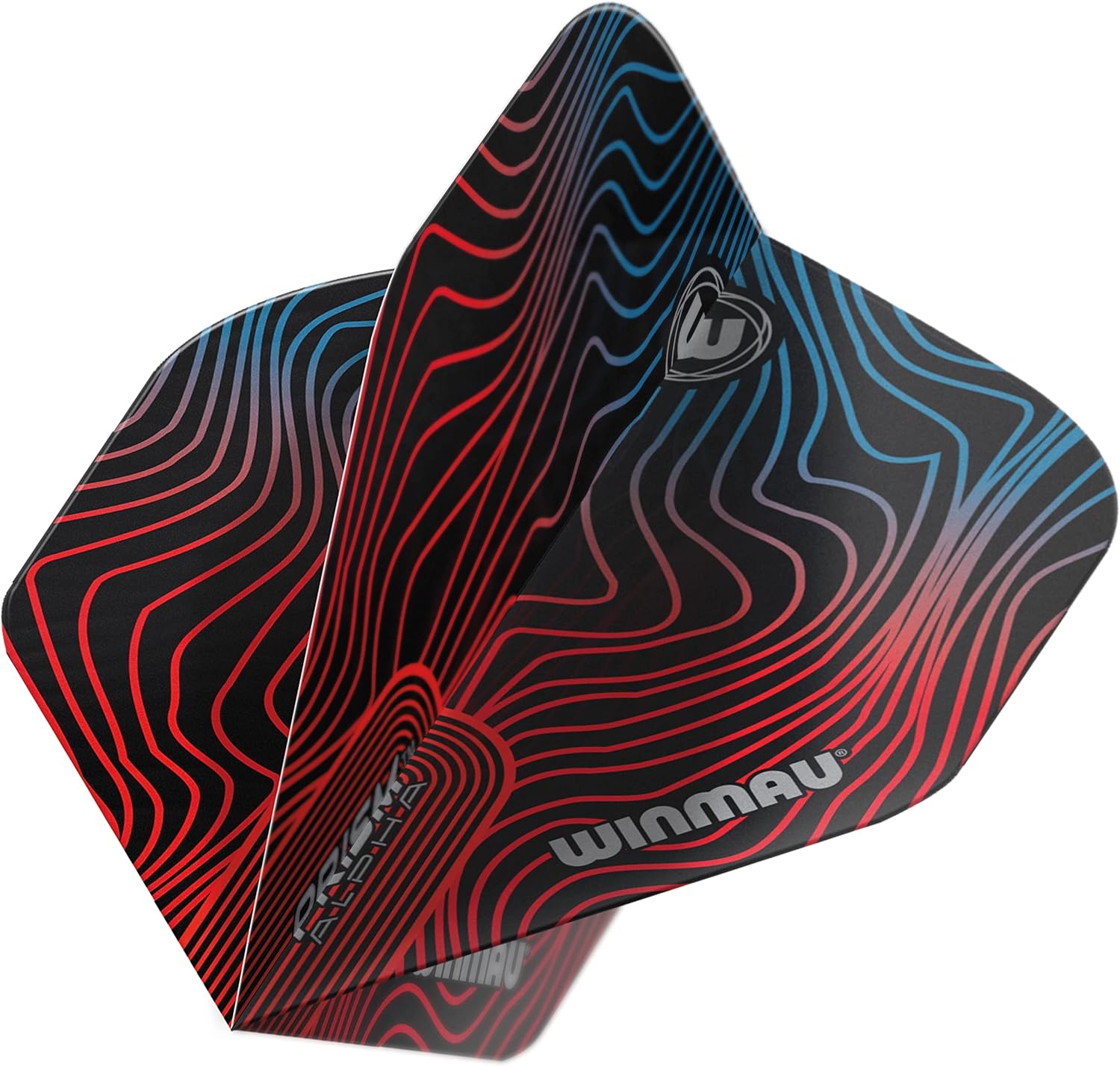 Winmau Prism Alpha Solar Design flights front view