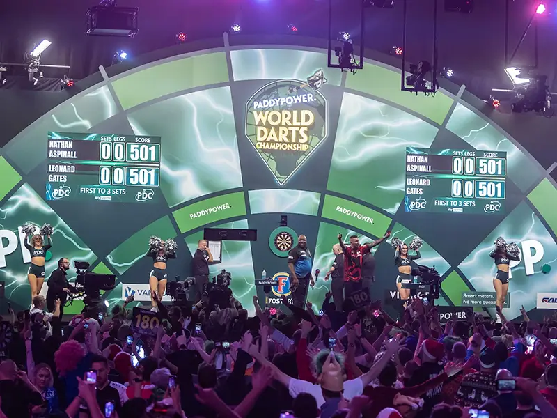 Alexandra Palace crowd during the PDC World Darts Championship