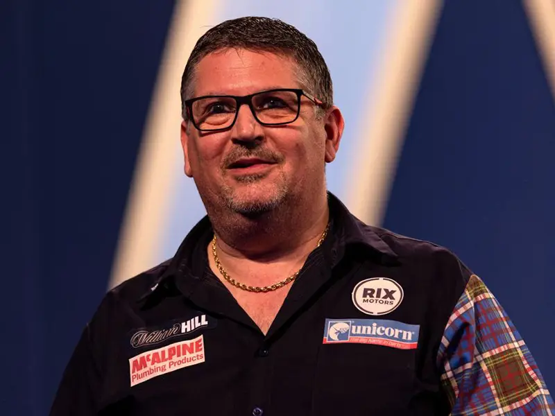 Gary Anderson at the 2026 PDC World Championship semi-final