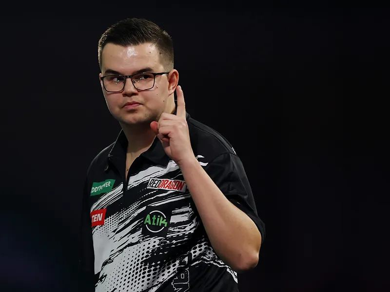 Gian van Veen at the 2026 PDC World Championship