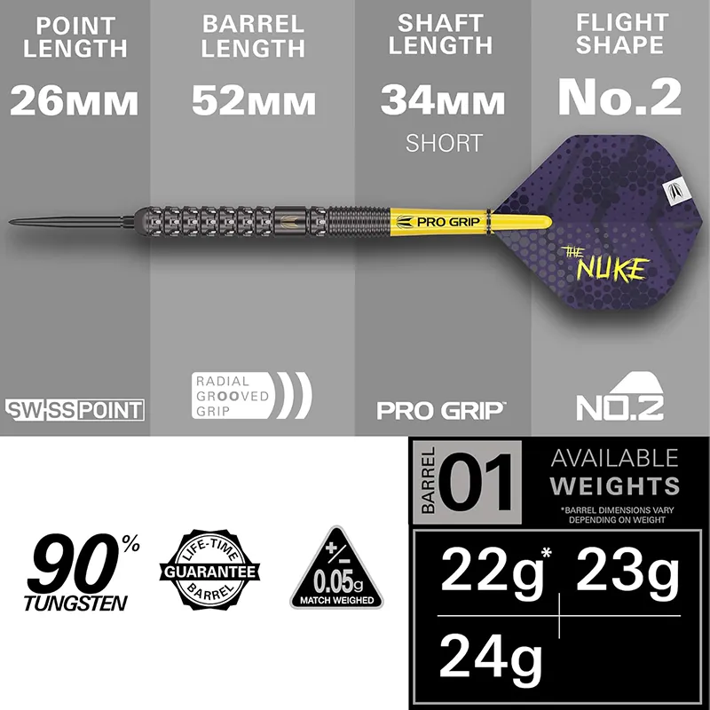 Luke Littler Darts Barrel Grip Detail