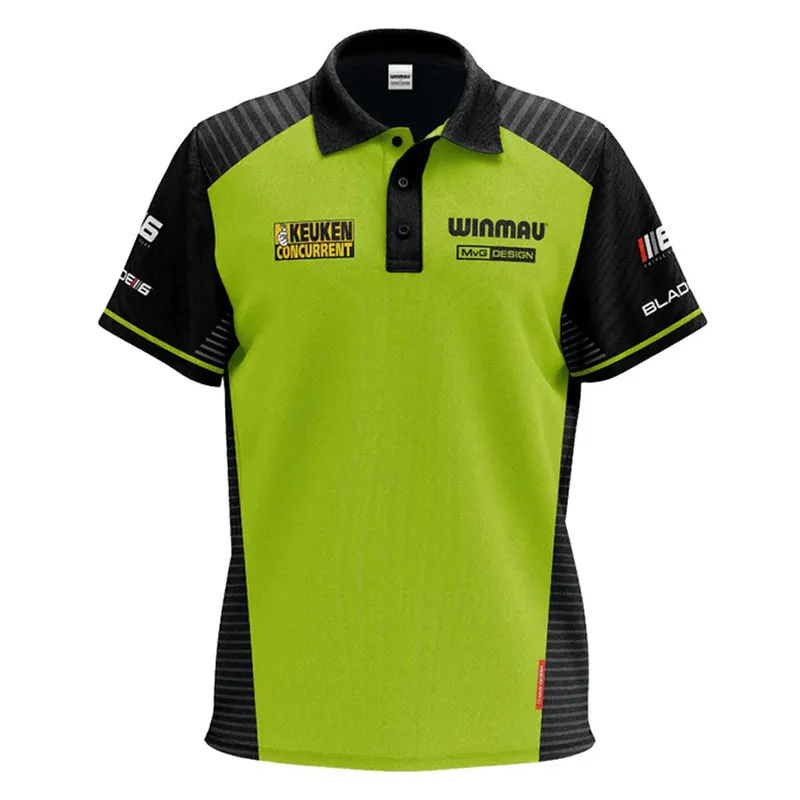Michael van Gerwen Green Shirt Front View